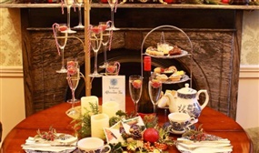 Festive Afternoon Tea for 2 with a Bottle of Prosecco Option