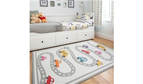 Kids Roads Car Non Slip Play Mat Washable Bedroom Rug