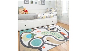 Kids City Park Roads Play Mat Washable Bedroom Rug