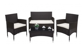 Cannes 4 Seater Rattan Lounge Set