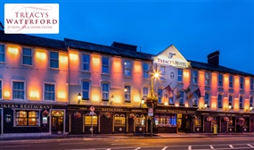 1 or 2 Nights B&B for 2, 3-Course Meal, Bottle of Wine & More at Treacys Hotel, Waterford