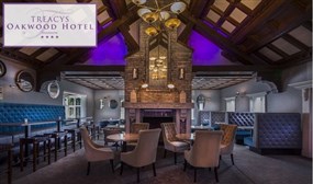 1 or 2 Nights B&B for 2 with a 3-Course Dinner, Cocktails & More at Treacys Oakwood Hotel