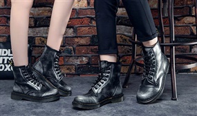 Pair of Genuine Leather Punk Boots - 7 Colours