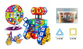 Kids Magnetic Building Block Sets - 2 Sizes to Choose from