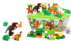 Dinosaur Themed Building Blocks Playset (40 Pieces)