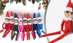 Novelty Christmas Elf in 7 Colours 