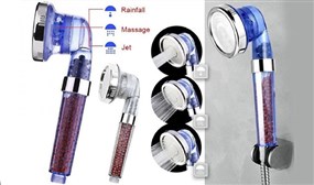 CLEARANCE: Water-Saving Massage Shower Head with 3 Power Settings 