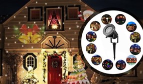 12 Slide Laser Light Projector - Christmas, St. Patrick's Day, Halloween & More