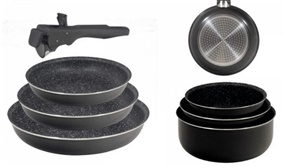 Bergner Click & Cook Pot and Pan Sets