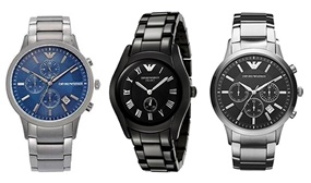 EXPRESS DELIVERY: Range of Men's Armani Watches