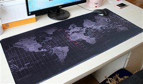 Large World Map Office Mouse Pad