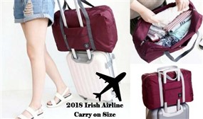 Foldable Travel Bag - Fits 2018 Irish Airline Carry-On Size - Express Delivery