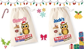 Personalised Late Late Toy Show Goodie Bags