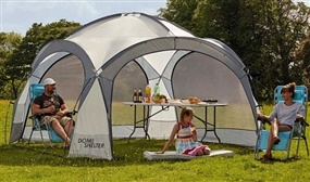 Dome Event Shelter with Removable Mesh Doors