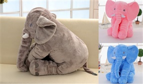 Baby Elephant Lumbar Pillow large