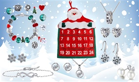  Large Jewellery Advent Calendar - Swarovski Crystals Included