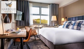 1, 2 or 3 Night Stay for 2 including Breakfast, Bedroom upgrade, Bottle of Wine, Evening Meal, Parking and a Late Checkout at the Harbour Hotel, Galway