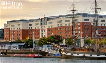 1, 2 or 3 Nights B&B for 2 People including a Bottle of Wine and Late Checkout at the Hilton Garden Inn Dublin Custom House