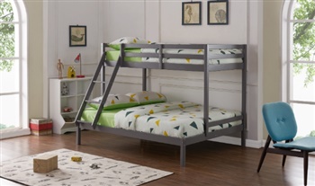 Kids Triple Bunk Bed with Slanting Ladder from €199.99