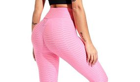 High-Waisted Honeycomb Gym Leggings in Various Colours