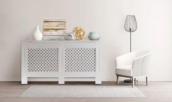 Copenhagen Radiator Covers with Cross Pattern - Express Delivery