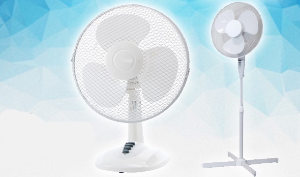 Desk or Pedestal Cooling Fans from €16.99 with Next Day Delivery