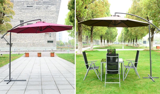 €89.99 for an Outsunny 3m Banana Parasol in 3 Colours