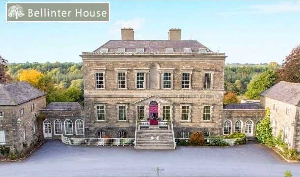 1 or 2 Nights Bed & Breakfast for 2, Glass of Prosecco, Late Check out & Complimentary Thermal Suite Access at the Stunning Bellinter House, Co Meath