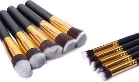 Glamza 10 Piece Makeup Brushes Set