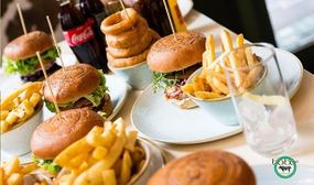 2 Gourmet Burgers with Chips and Small Starters at Bobos, Rathmines