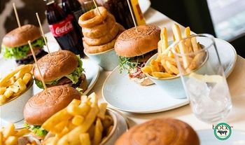 Enjoy 2 Gourmet Burgers with Chips and 2 Small Starters at Bobos Gourmet Burgers, Rathmines