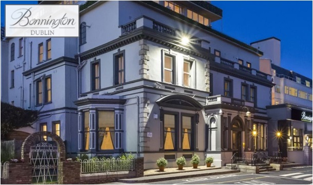 1, 2 or 3 Nights Dublin City Stay with Full Irish Breakfast, Spa Credit, Dining Discount, Prosecco, Chocolates and More at the Stunning Bonnington Hotel, Dublin City