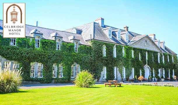 1, 2 or 3 Nights Bed & Breakfast for 2, Evening Meal and Late Checkout at the 4-star Celbridge Manor Hotel, Co Kildare