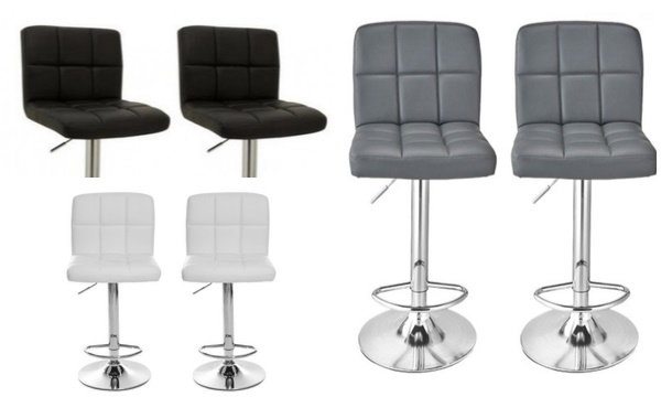 BLACK FRIDAY PREVIEW: €54.99 for a Pair of Faux Leather Gas Lift Bar Stools in 3 Colours