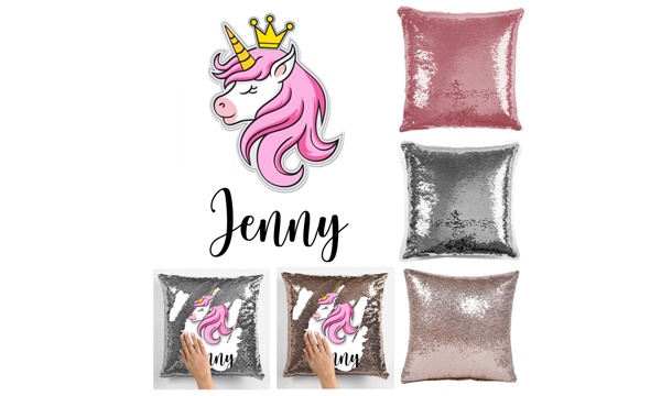 Personalised cushions outlet sequin