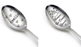 Personalised Stainless Steel Teaspoons - 3 Unique Styles