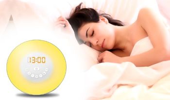 Colour Changing Sunrise Alarm Clock and Radio