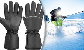 Pair of Electric Waterproof Heated Gloves with Touchscreen Sensor