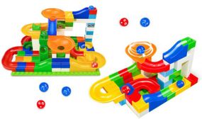 52 Piece Colourful Marble Run Set