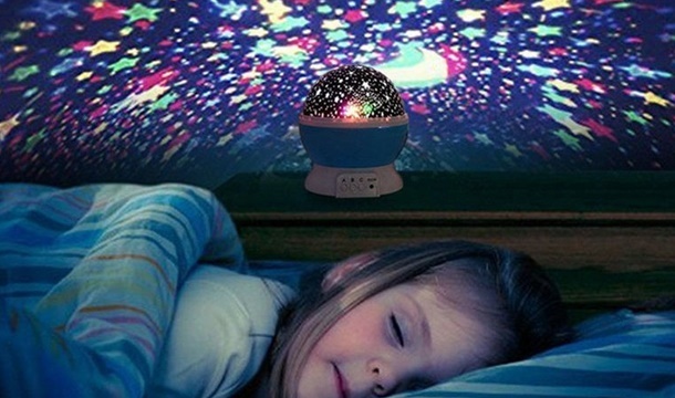 Calming Autism Sensory LED Lights Rotating Cosmo-Star Night Light Sky Projector