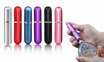 Refillable Travel Perfume Atomisers in Choice of Colour