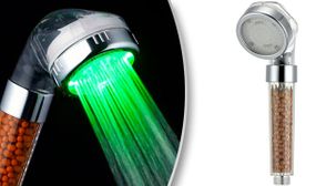 Water Saving Massaging LED Shower Head