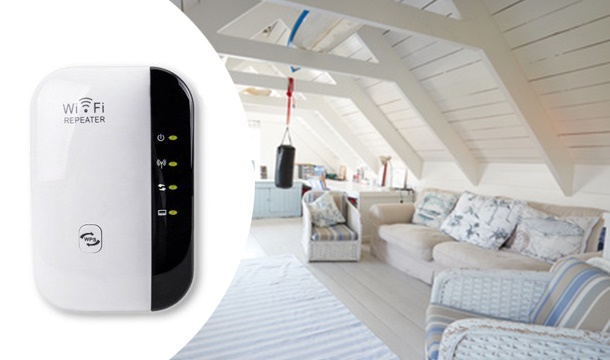 Plug-In Wi-Fi Repeater - Boost Your Wireless Signal from €18.99