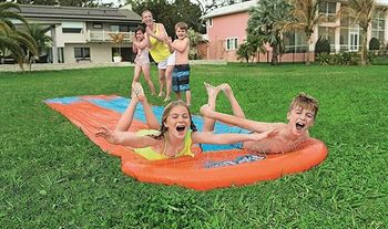 FLASH SALE: 16ft Bestway H20GO Double Water Slip and Slide- 2 day delivery