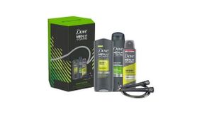 Dove Men Care Sport Active Bodywash Shampoo & Deo 3pcs Gift Set with Jump Rope