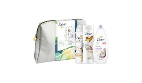 Dove Body & Bath Blissfully Relaxing Restoring Beauty Bag 3pcs Gift Set For Her