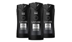 3 or 6 Pack of Lynx Black Body Wash 