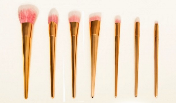 Rose Gold Makeup Brush Set