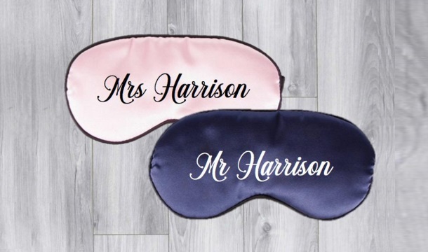 personalised eye mask for sleeping