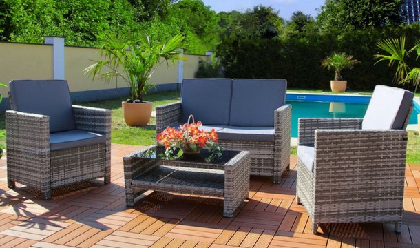 Summer Drop 4 Seater Miami Rattan Garden Furniture Set With Reclining Armchairs Save Up To 42 Pigsback Com - Evre Rattan Outdoor Garden Furniture Set Miami